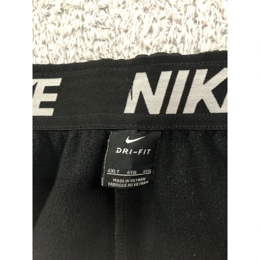 Nike Joggers Mens 4XLT (Tag 40x32) Black Dri-Fit  Fleece Lined Sweatpants